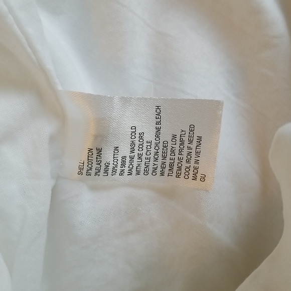 Alex Marie Womens White High Waist Pleated Dressey Lined Shorts Size 6 - Picture 12 of 12